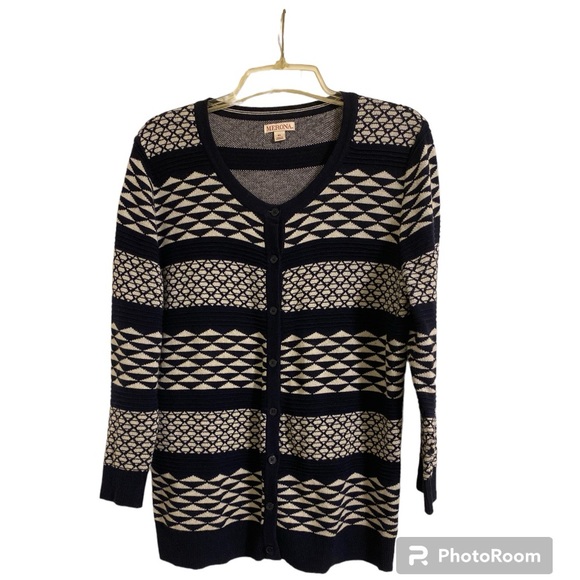 Merona Soft Sweater XL Womens Wear Button Up or Like a Cardigan Sweater - Picture 2 of 10